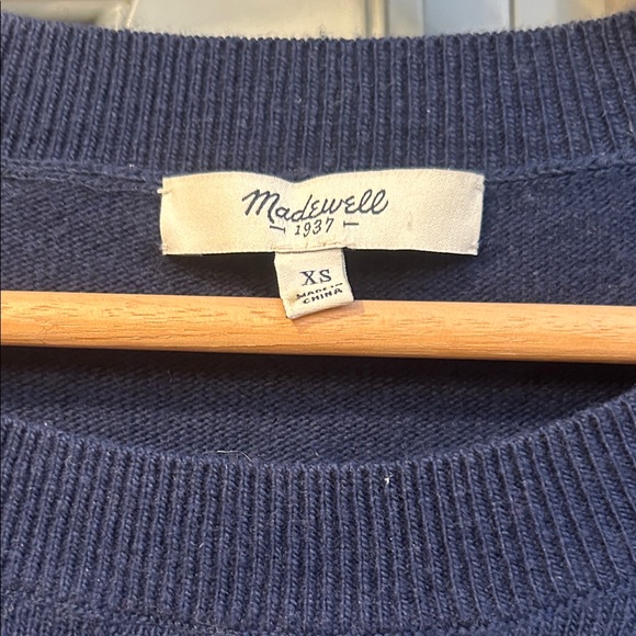 Madewell Navy Sweater with Deer Design - Picture 3 of 7